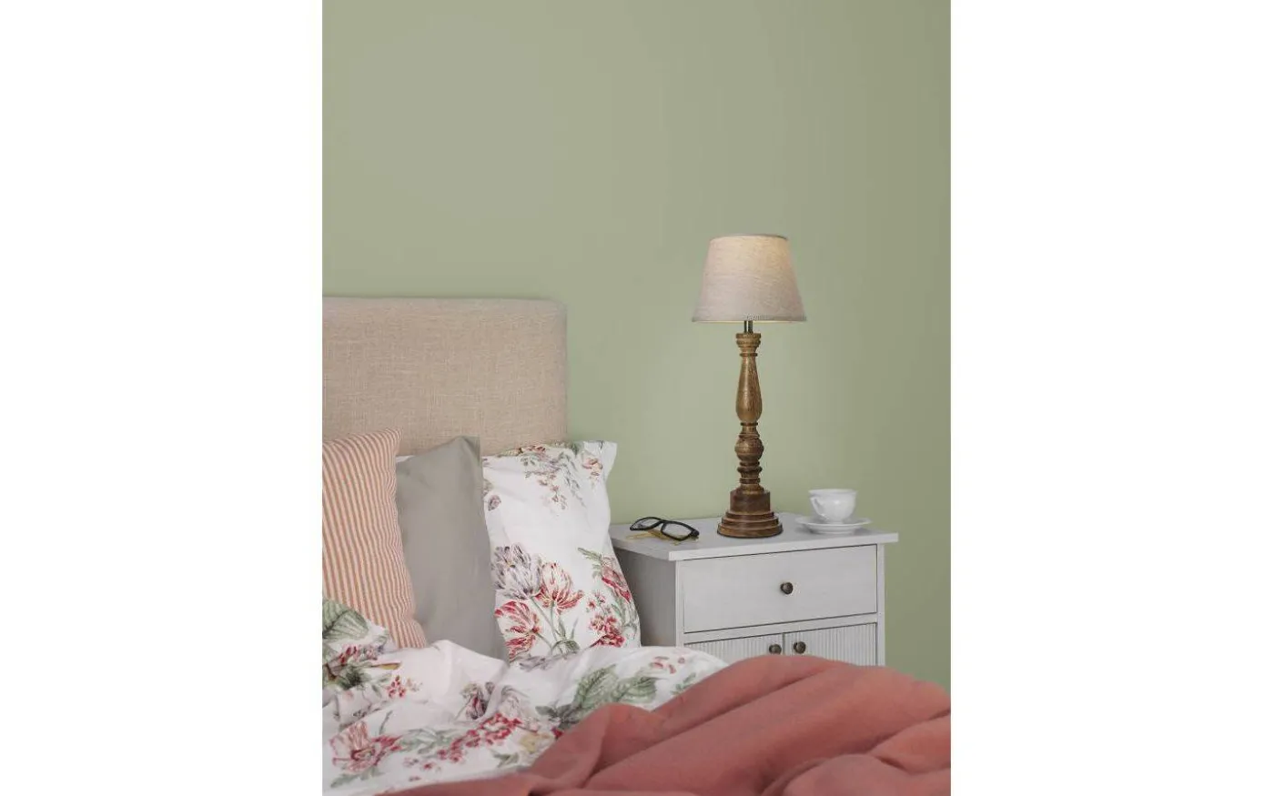 Virkes Lampfot 46cm Brun/Borstad Mässing