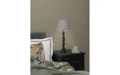 Virkes Lampfot 46cm Svart/Borstad Mässing