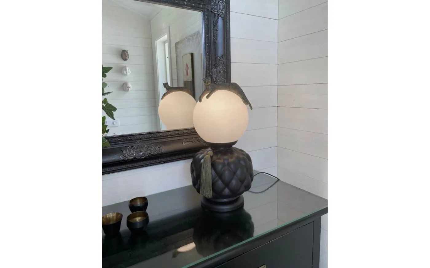 Viva La Diva Bordslampa 45cm Svart/Vit Matt