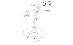 Volang Taklampa 50cm Svart