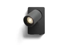 Voltera Vägglampa med USB Svart