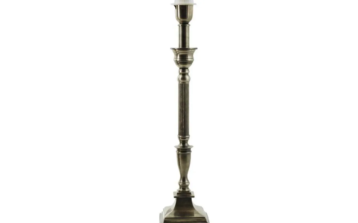 Waldorf Lampfot 51cm Antik Silver