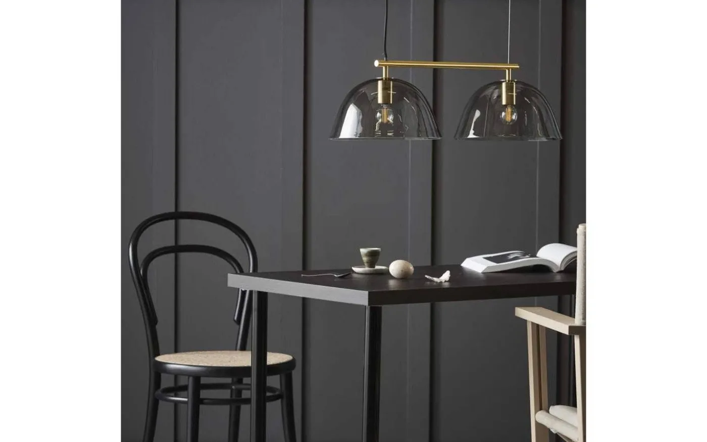 Wendo Taklampa 70cm 2L Mässing/Rök