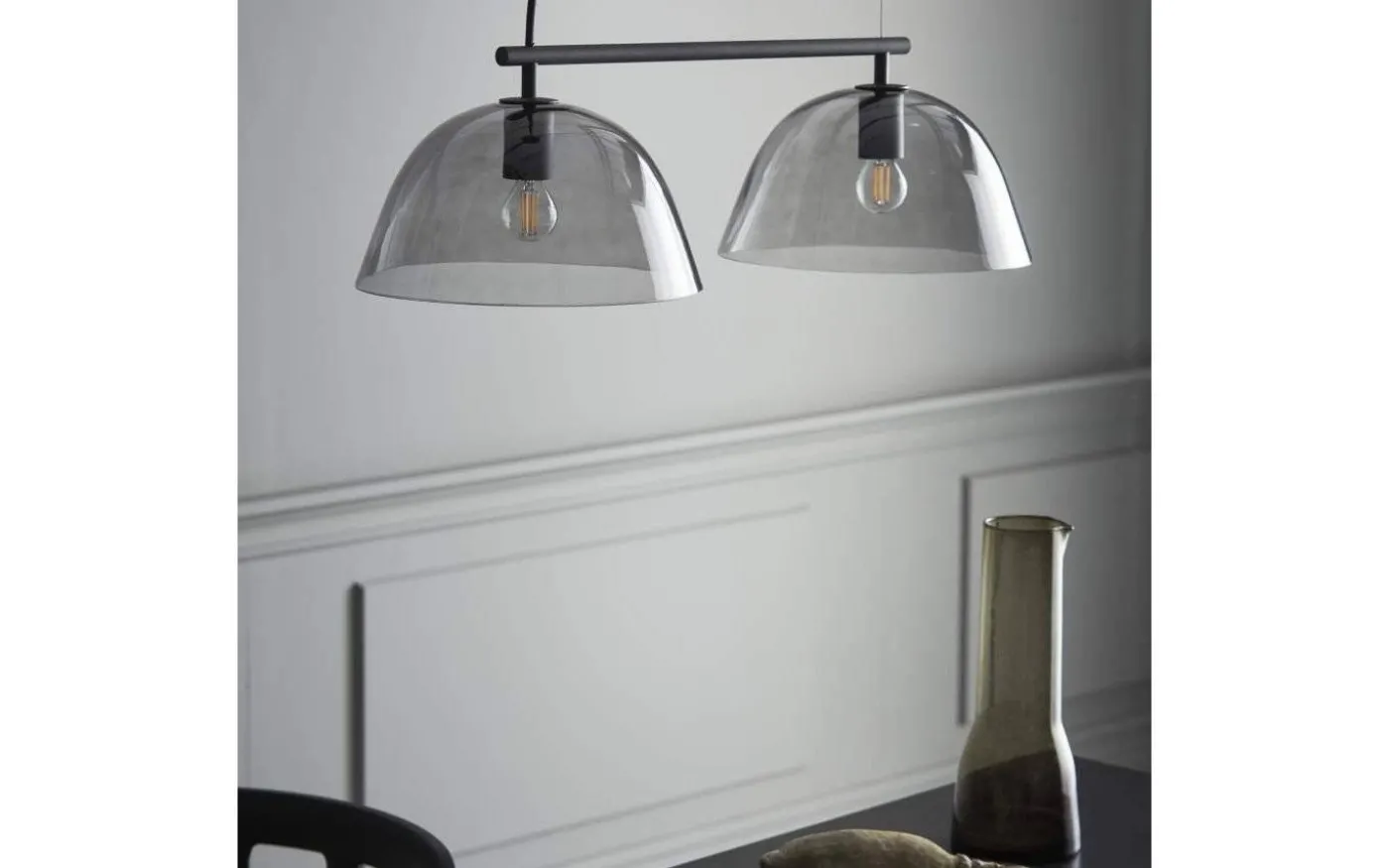 Wendo Taklampa 70cm 2L Svart/Rök