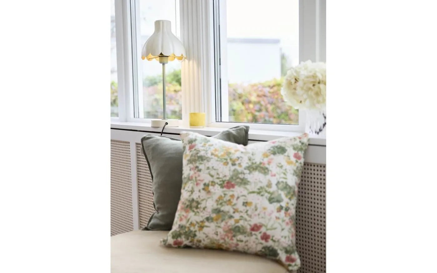 Wera Bordslampa 47cm Offwhite/Grön