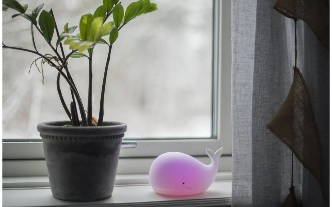 Whale Batteridriven Nattlampa Multi