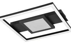 Wheeler Plafond LED fyrkantig mattsvart 3000K