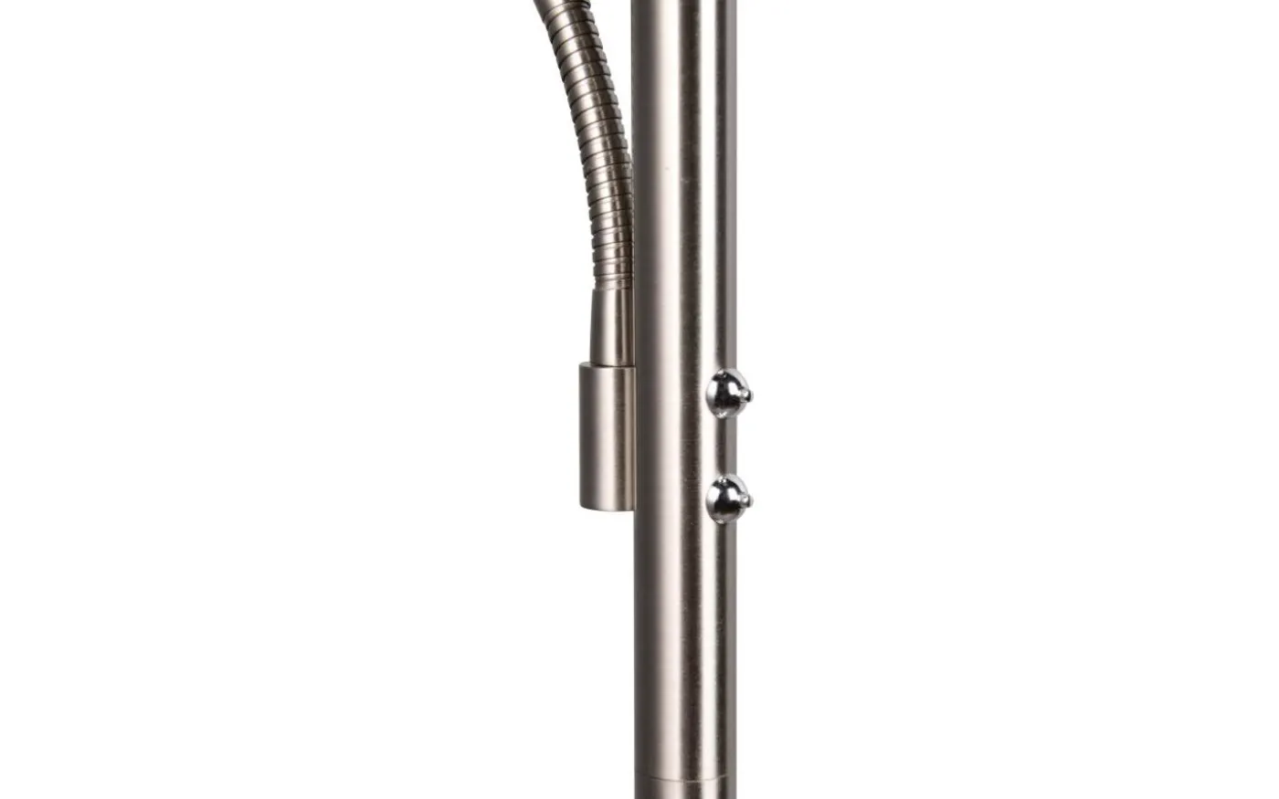 Willis Golvlampa LED med läslampa i borstat stål