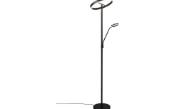 Willis Golvlampa LED med läslampa mattsvart