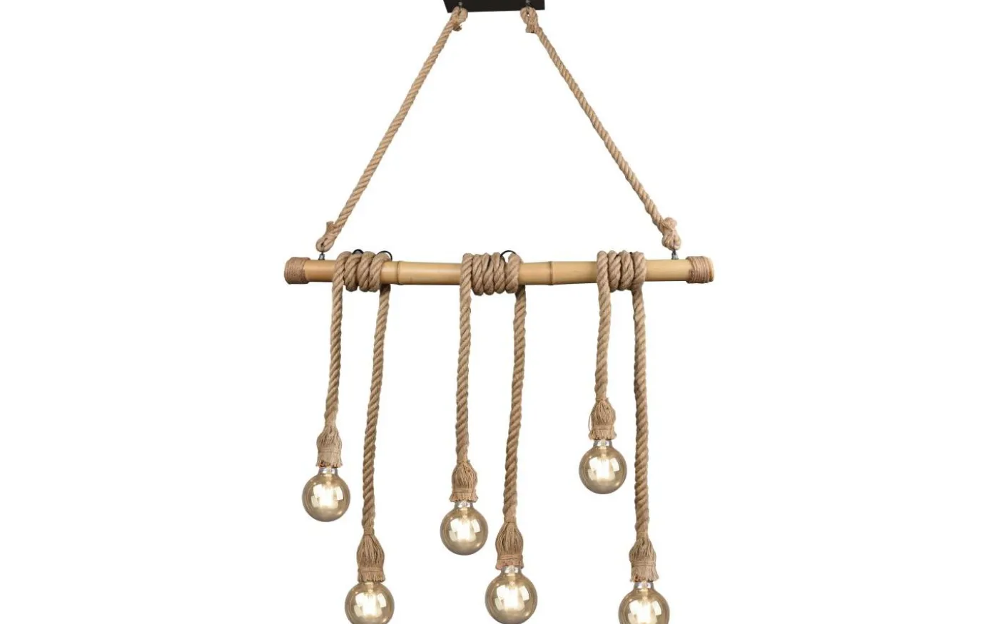 Wilma Takpendel 6xE27 brun/bambu