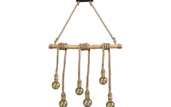 Wilma Takpendel 6xE27 brun/bambu