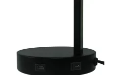 Wilmer Skrivbordslampa med USB 33cm Svart