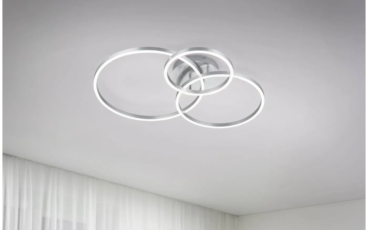 Winona Plafond LED borstad stål RGB