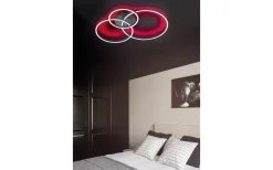 Winona Plafond LED mattsvart RGB