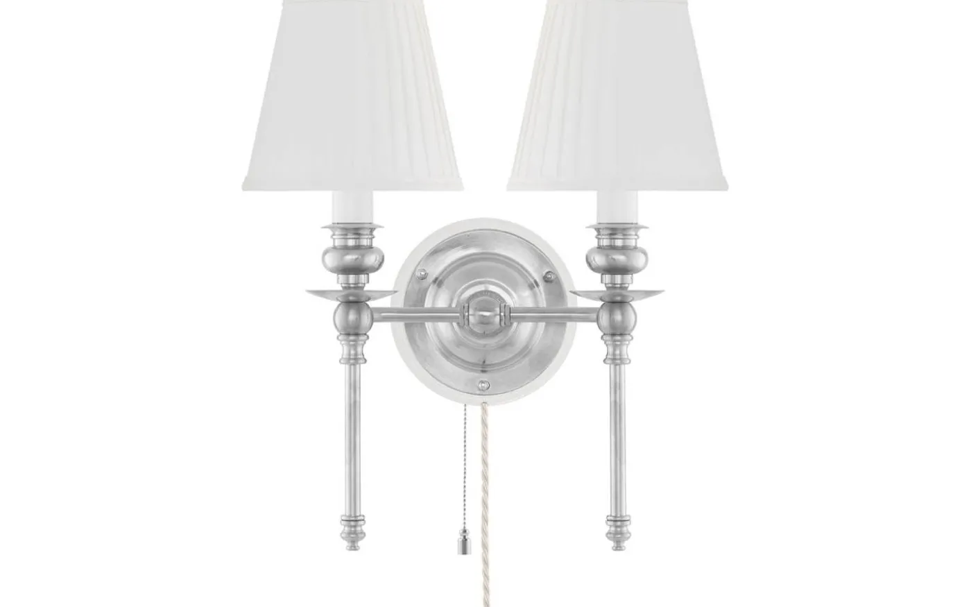 Wivallius - Förnicklad / Brytare / Vitt fäste