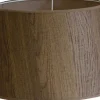 Wood Lampskärm Låg Ø21cm Brun