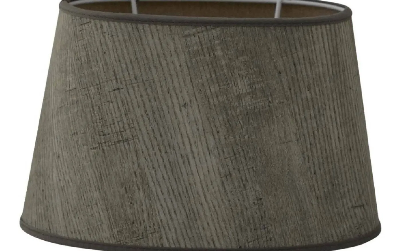Wood Oval Lampskärm 20cm Natur