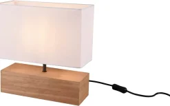 Woody Bordslampa 30cm E27 trä/vit