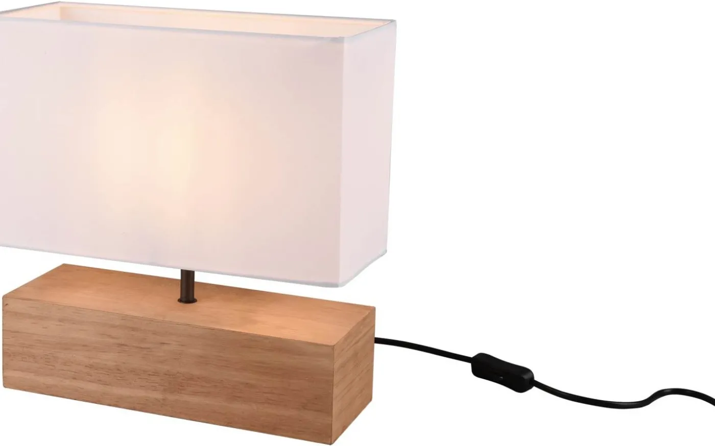 Woody Bordslampa 30cm E27 trä/vit