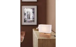 Woody Bordslampa 30cm E27 trä/vit