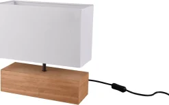 Woody Bordslampa 30cm E27 trä/vit