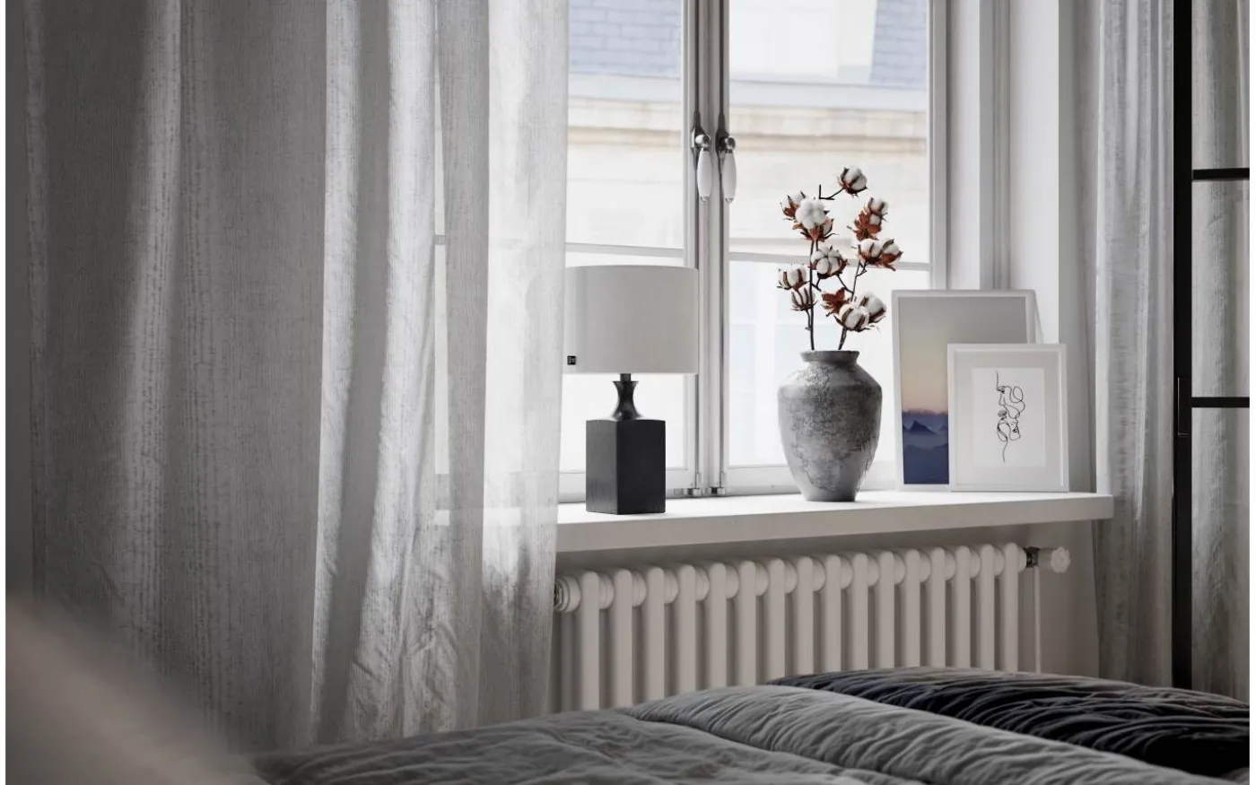 Woody Bordslampa 41cm Svart/Vit