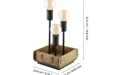 Wootton Bordslampa 38cm Svart