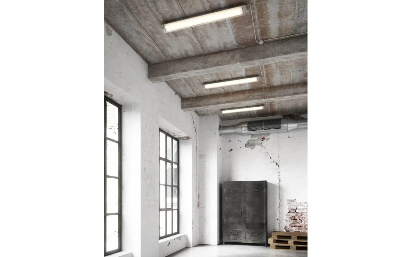 Works LED-Armatur T8 66cm 1700lm 2x10W 4000K IP65 D-märkt