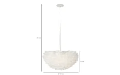 Xtreme Taklampa Fjädrar 60cm Vit