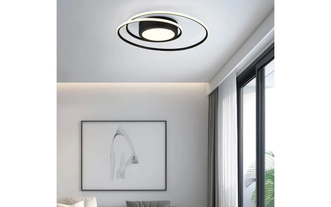 Yava Plafond LED mattsvart