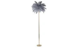 Yoga Golvlampa Palm 160cm Grå/Guld