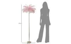 Yoga Golvlampa Palm 160cm Rosa/Guld