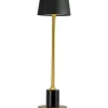 Yoyo Uppladdningsbar Bordslampa 33cm LED 3000K 5,2W Svart/Mässing