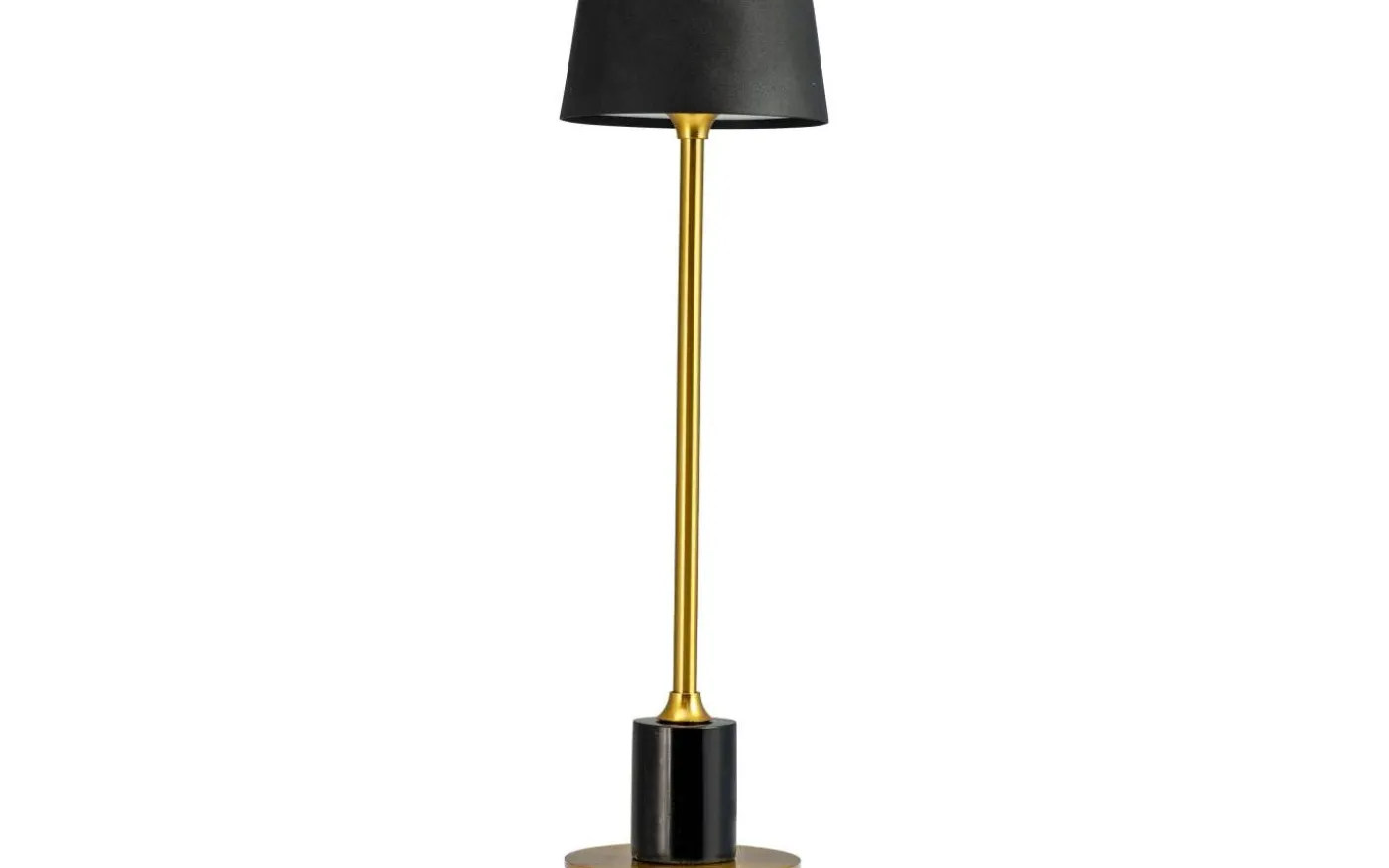 Yoyo Uppladdningsbar Bordslampa 33cm LED 3000K 5,2W Svart/Mässing