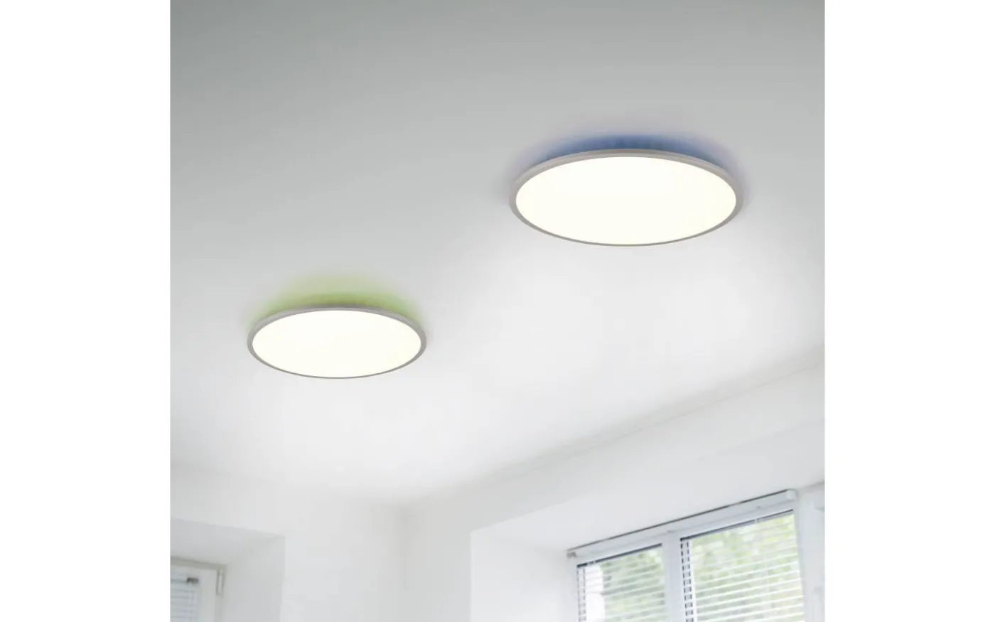 Yuma Plafond LED 40cm grå/vit RGB