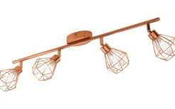 Zapata Takspotlight 64cm G9 LED 3000K 4x3W Koppar