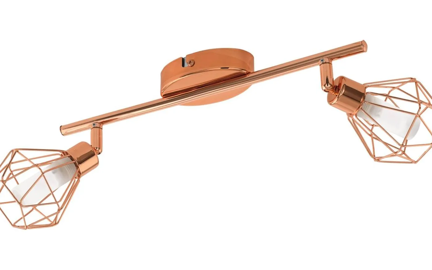 Zapata Takspotlight36cm G9 LED 3000K 2x3W Koppar