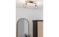 Zapata Takspotlight36cm G9 LED 3000K 2x3W Koppar