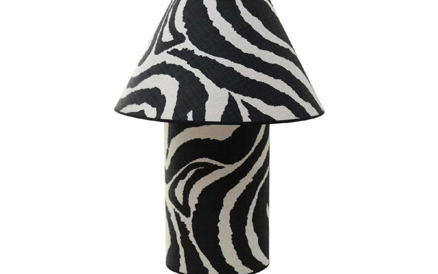Zebra Bordslampa 65cm Vit/Svart