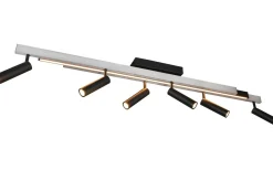 Zeno Spotlight LED 6-delat borstat aluminium/mattsvart