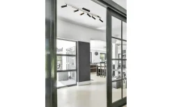 Zeno Spotlight LED 6-delat borstat aluminium/mattsvart