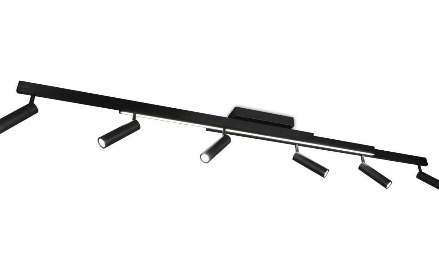 Zeno Spotlight LED 6-delat mattsvart