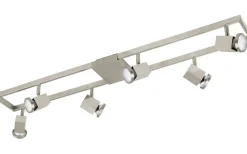 Zeraco Takspotlight 94cm GU10 LED 3000K 6x4,6W Nickel