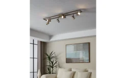 Zeraco Takspotlight 94cm GU10 LED 3000K 6x4,6W Nickel