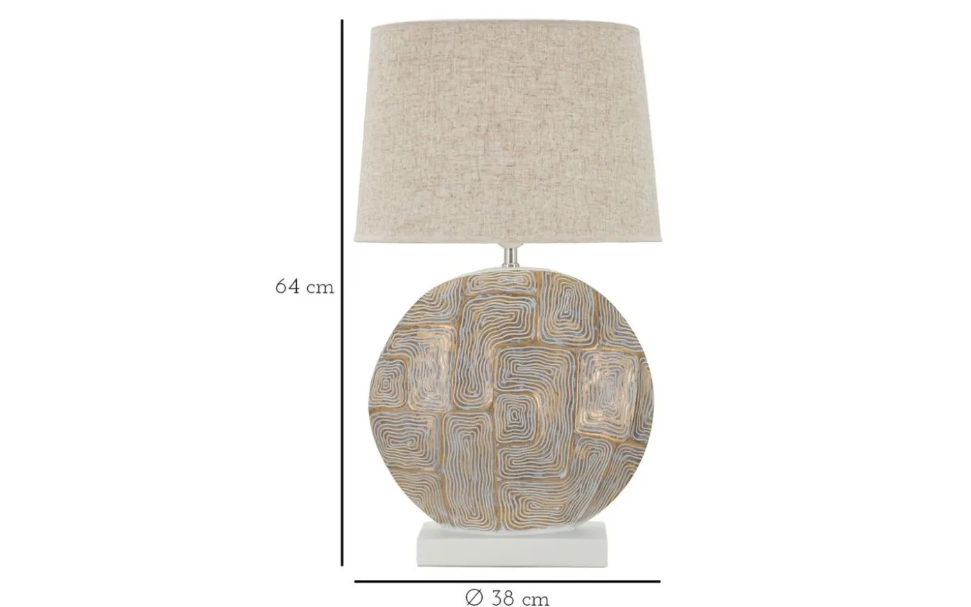 Zeta Bordslampa 64cm Beige