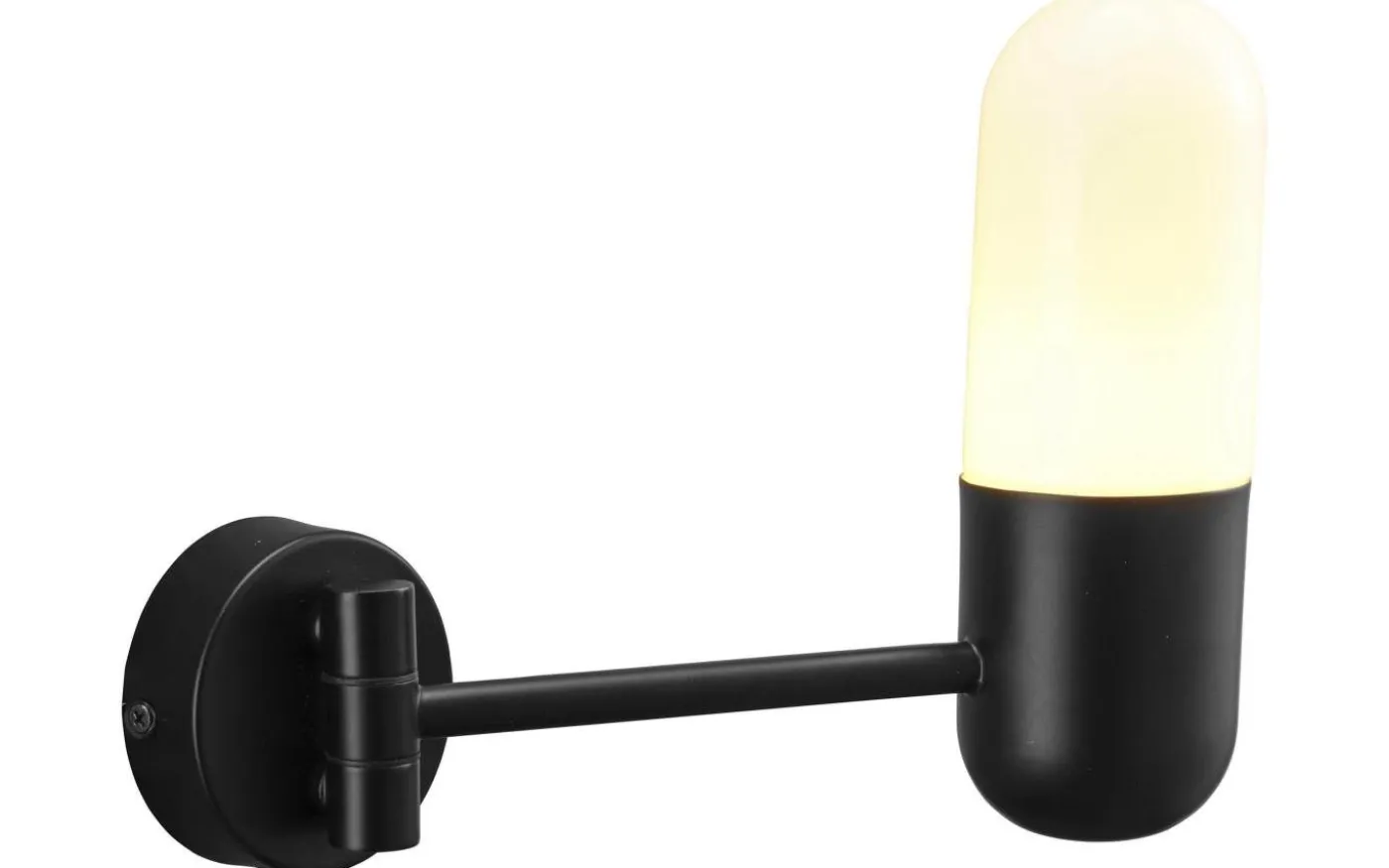 Zeta Vägglampa 23cm Mattsvart IP44