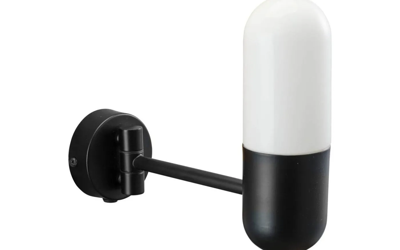 Zeta Vägglampa 23cm Mattsvart IP44