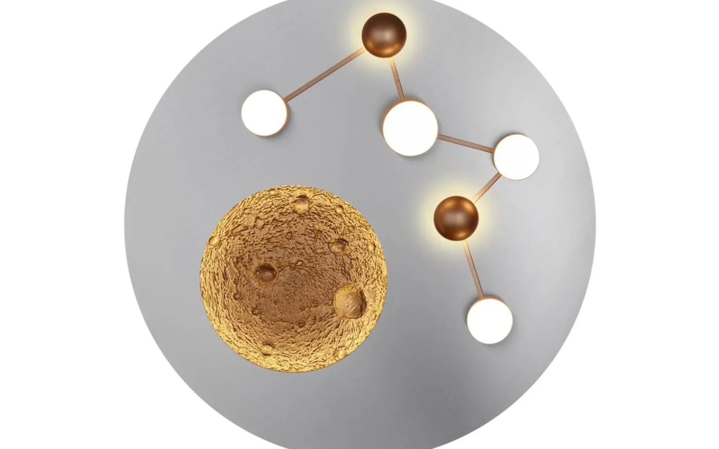 Zodiac Plafond LED i borstat stål