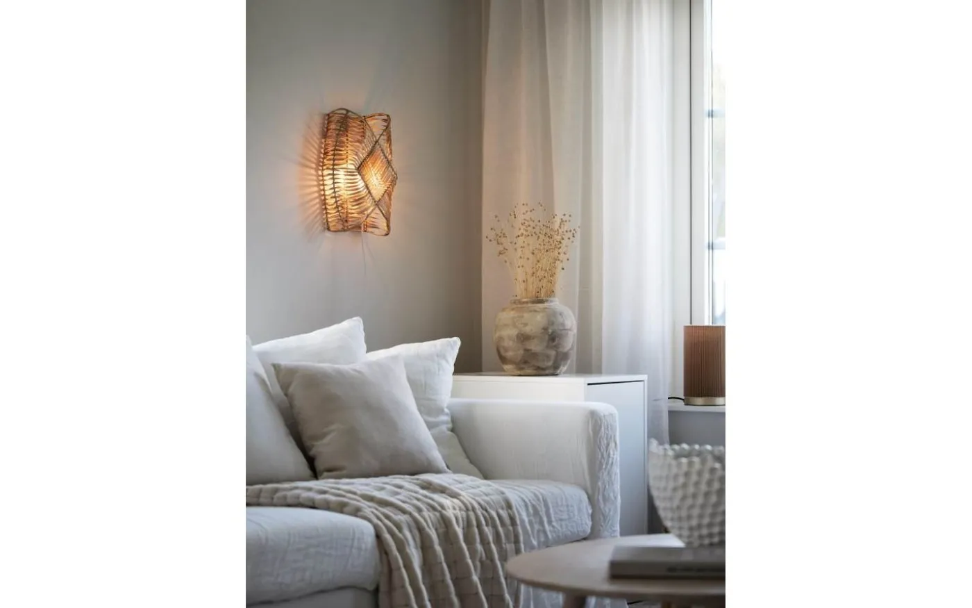 Zyla Vägglampa 36cm Natur